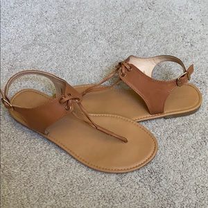 Tan sandals